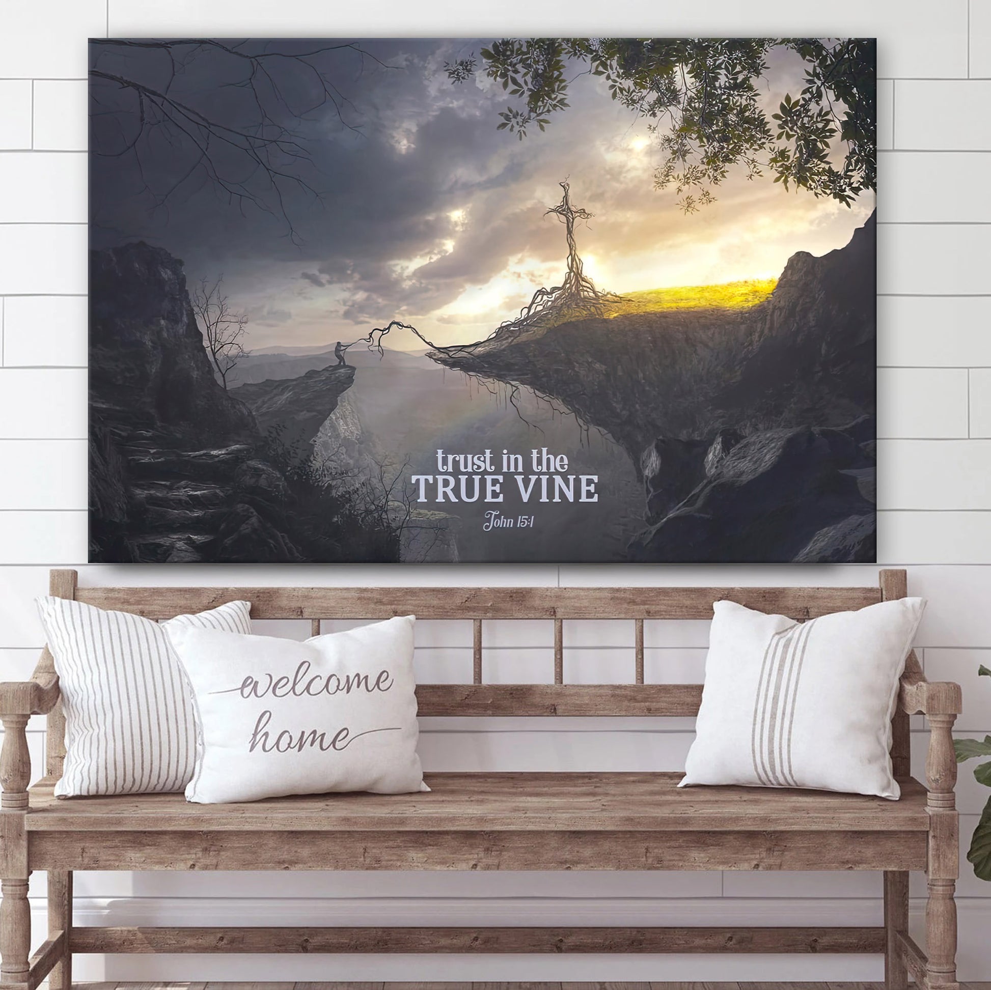 Trust In The True Vine John 15 1 Painting On Canvas - Religious Wall Art Canvas
