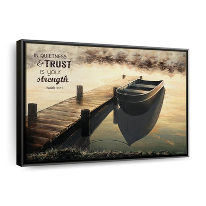 Trust Quiet Morning Canvas Wall Art - Christian Canvas Wall Art - Religious Wall Art Canvas