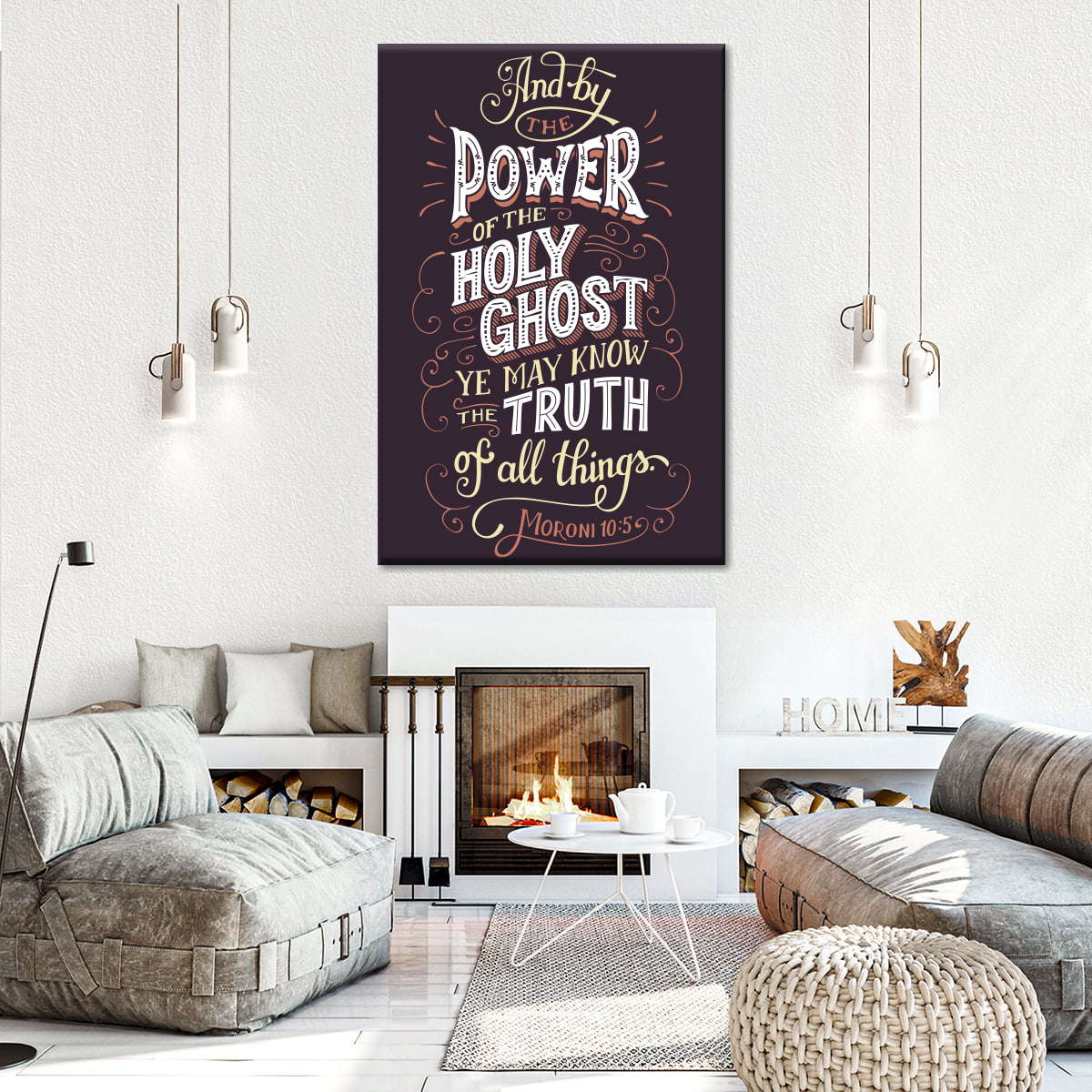 Truth Of All Things Bible Verse Wall Art Canvas - Christian Wall Hangings - Bible Verse Wall Art Canvas