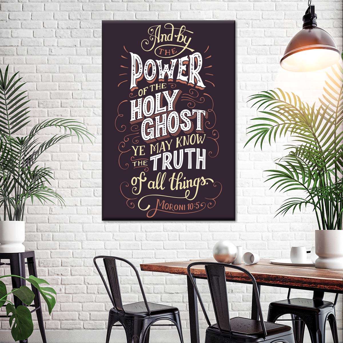 Truth Of All Things Bible Verse Wall Art Canvas - Christian Wall Hangings - Bible Verse Wall Art Canvas