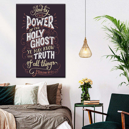 Truth Of All Things Bible Verse Wall Art Canvas - Christian Wall Hangings - Bible Verse Wall Art Canvas