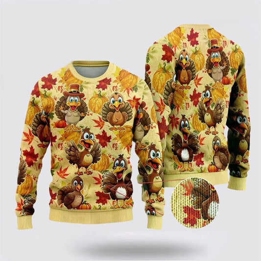 Turkey Maple Ugly Christmas Sweater, Farm Sweater, Christmas Gift, Best Winter Outfit Christmas