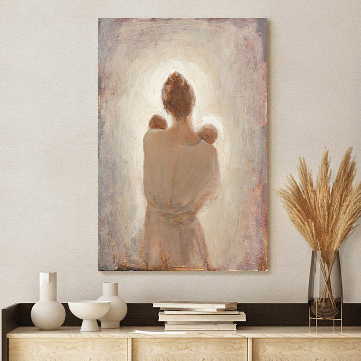 Two Little Loves Canvas Wall Art - Gift For Mom