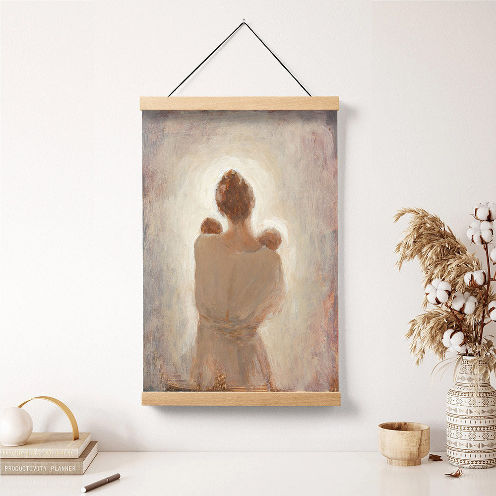 Two Little Loves Hanging Canvas Wall Art - Gift For Mom - Religious Canvas