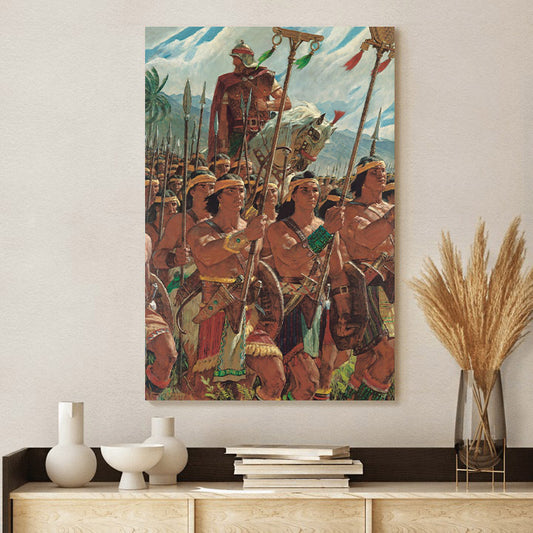 Two Thousand Young Warriors Canvas Pictures - Religious Canvas Wall Art - Scriptures Wall Decor