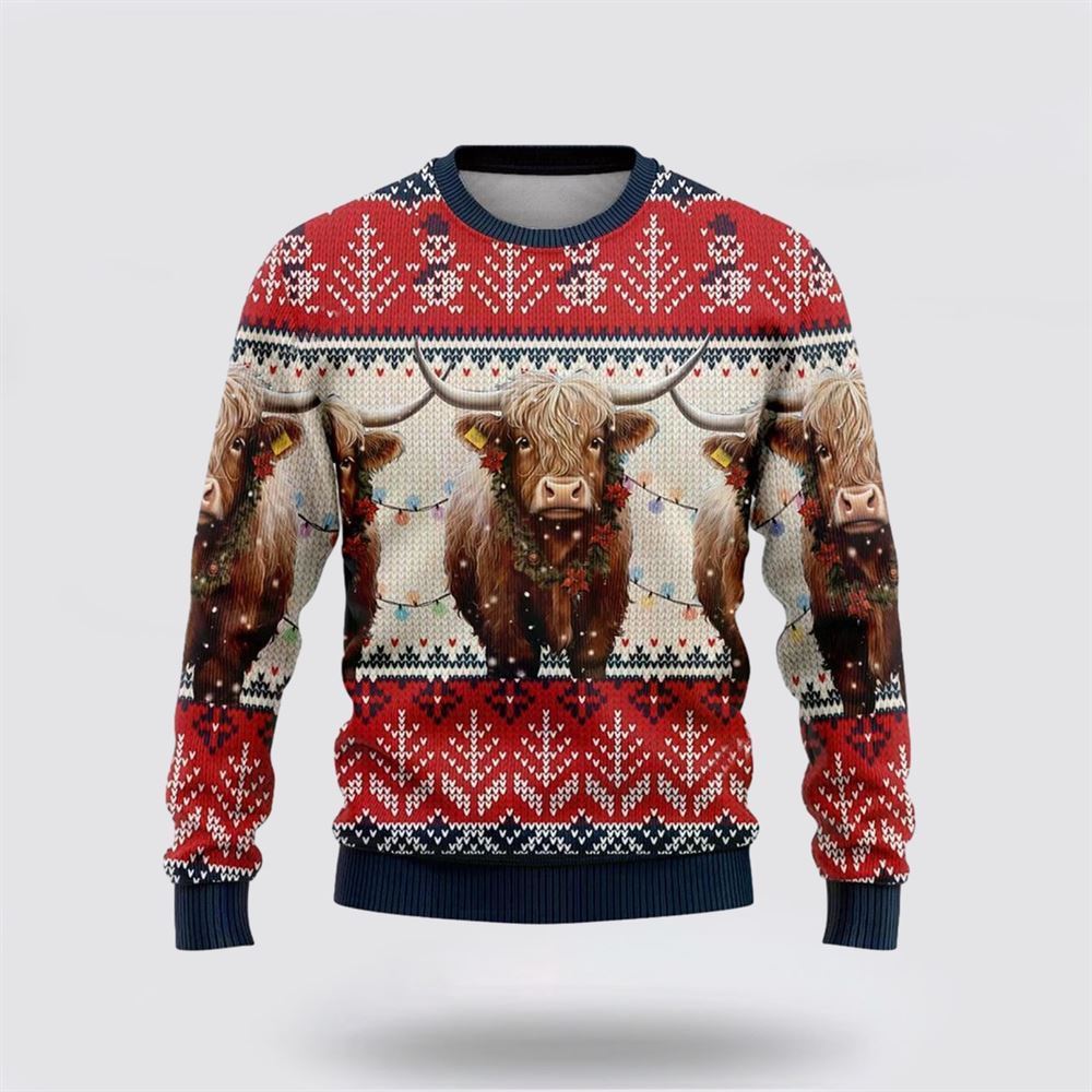 Tx Longhorns Ugly Christmas Sweater, Farm Sweater, Christmas Gift, Best Winter Outfit Christmas