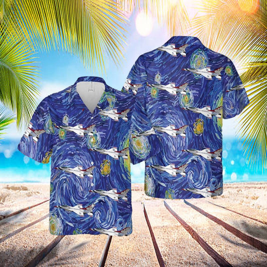 U.S. Air Force Thunderbirds Hawaiian Shirt - Beachwear For Men - Best Hawaiian Shirts