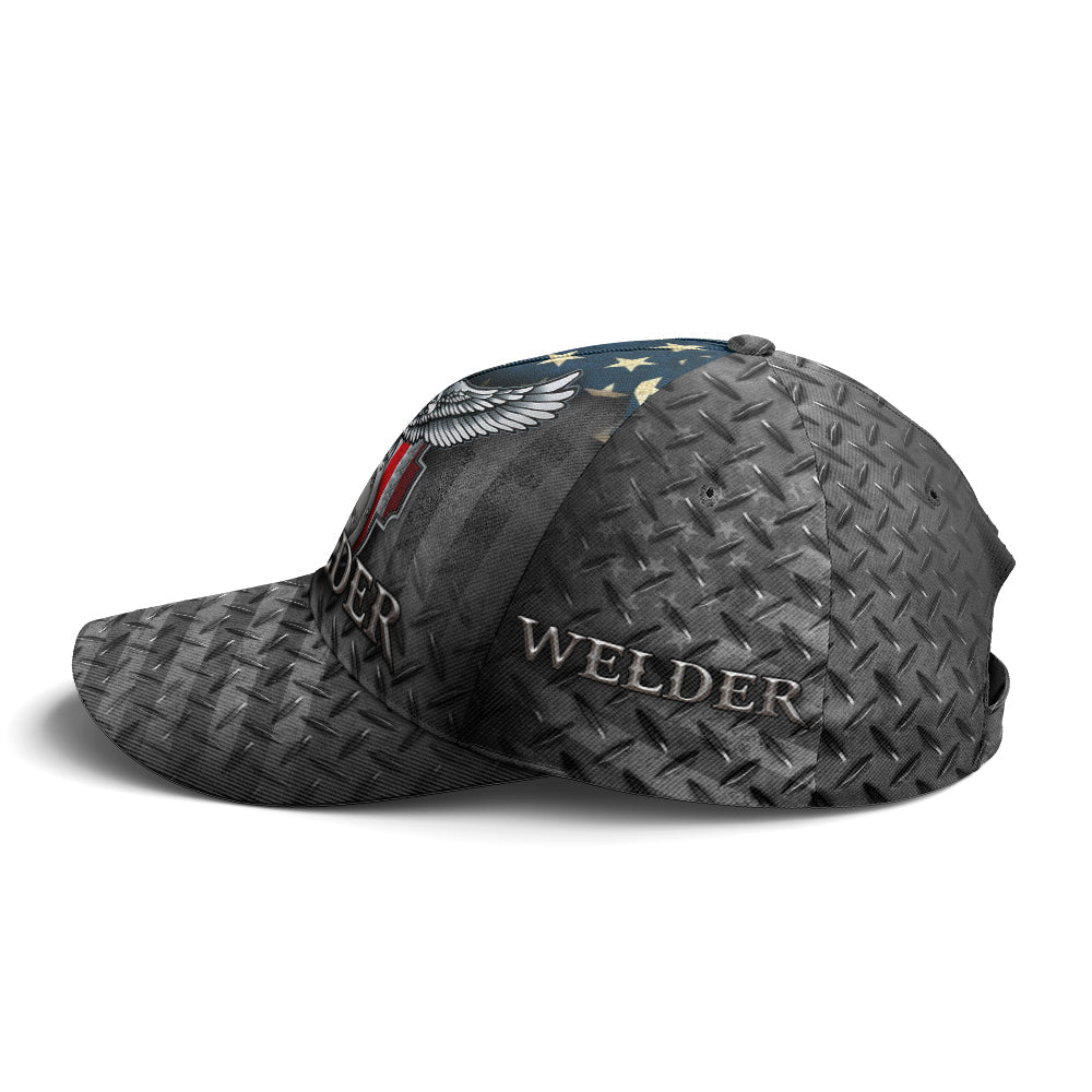 US Eagle Baseball Cap For Welder Metalic Style