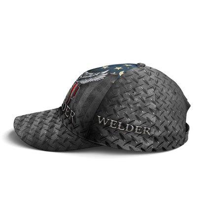 US Eagle Baseball Cap For Welder Metalic Style