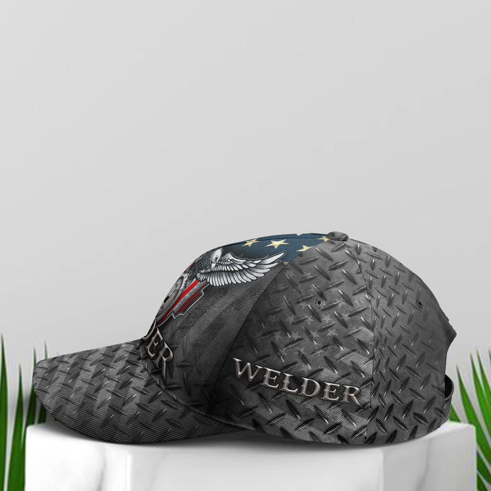 US Eagle Baseball Cap For Welder Metalic Style