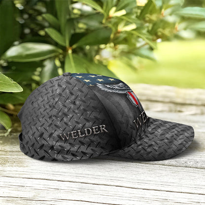 US Eagle Baseball Cap For Welder Metalic Style