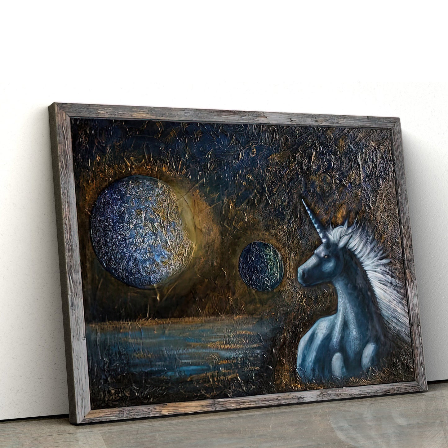 Unicorn Painting Canvas Wall Art - Canvas Wall Decor - Home Decor Living Room