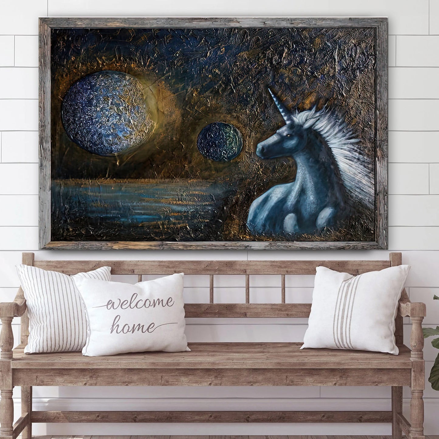 Unicorn Painting Canvas Wall Art - Canvas Wall Decor - Home Decor Living Room
