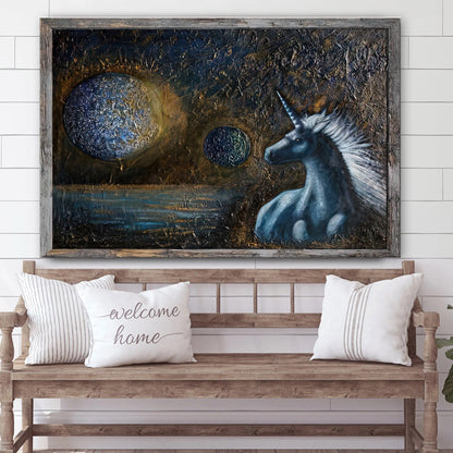 Unicorn Painting Canvas Wall Art - Canvas Wall Decor - Home Decor Living Room