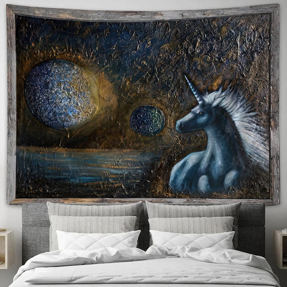Unicorn Painting Tapestry - Tapestry Wall Decor - Home Decor Living Room