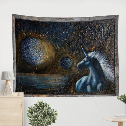 Unicorn Painting Tapestry - Tapestry Wall Decor - Home Decor Living Room
