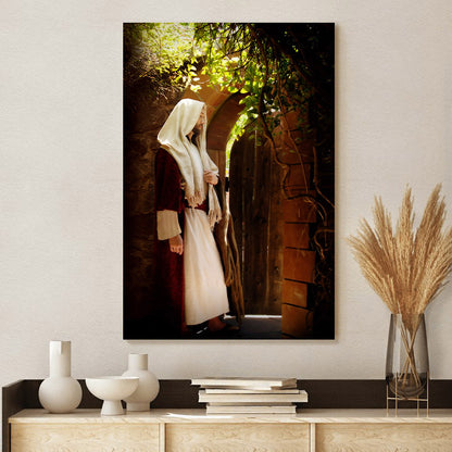 Unto Him That Knocketh Canvas Wall Art - Jesus Picture - Jesus Portrait Canvas