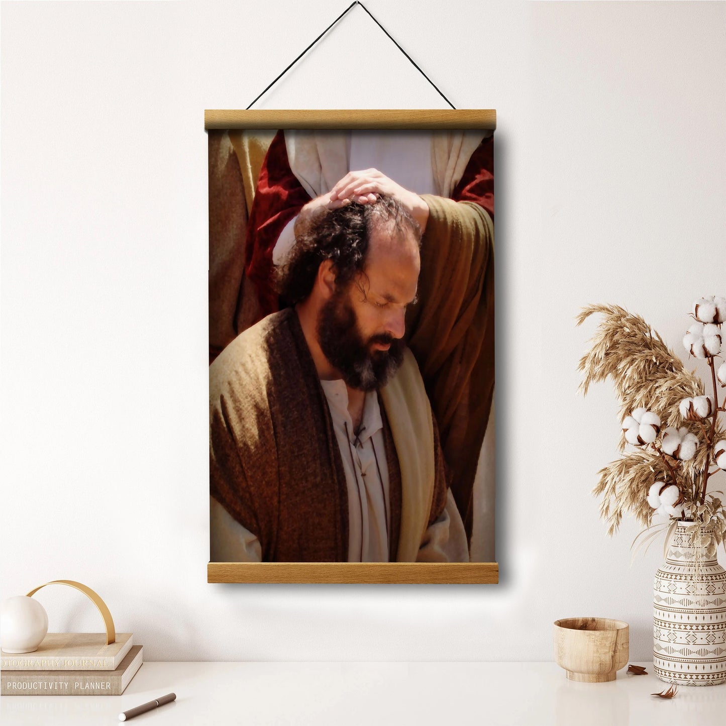 Upon This Rock Hanging Canvas Wall Art - Christan Wall Decor - Religious Canvas