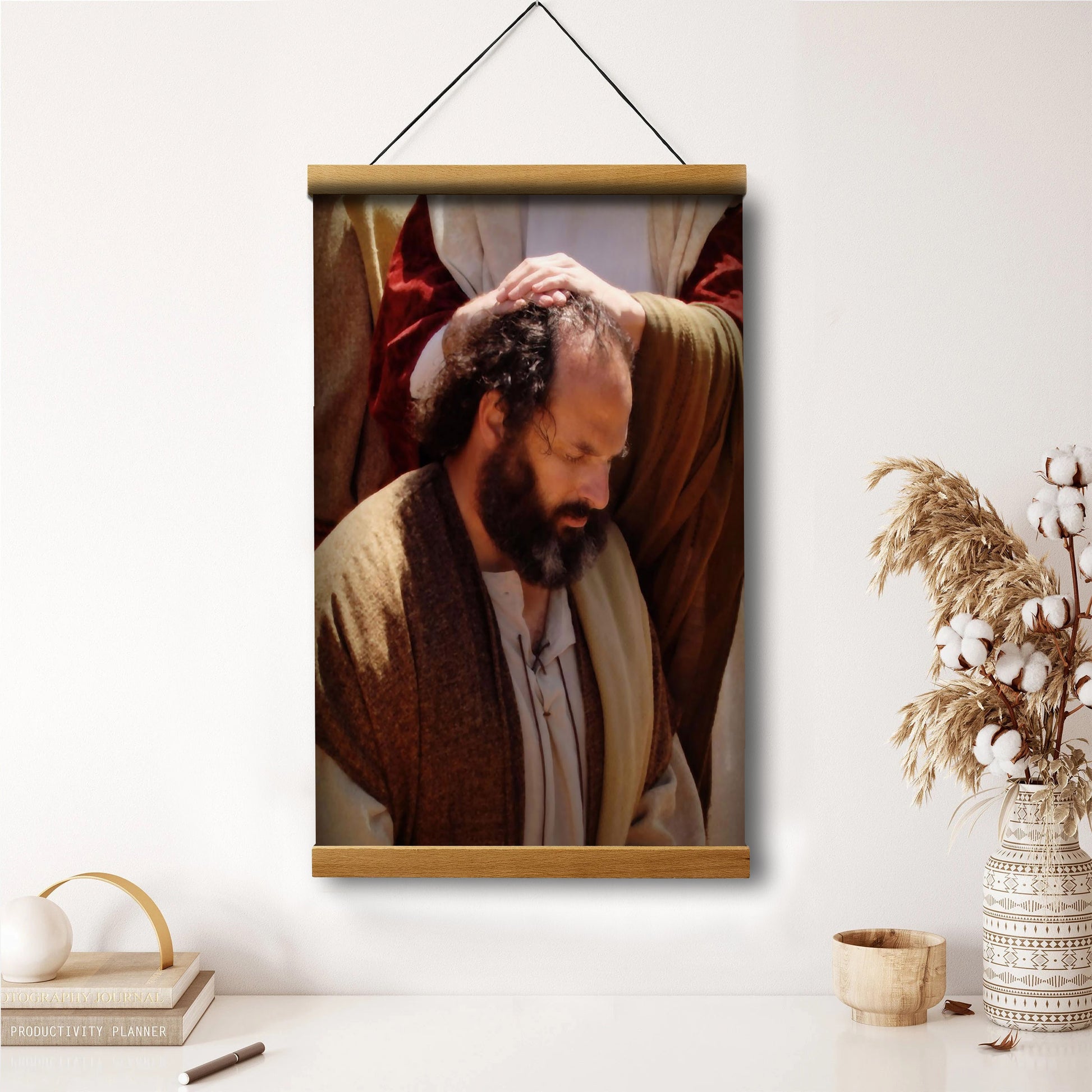 Upon This Rock Hanging Canvas Wall Art - Christan Wall Decor - Religious Canvas