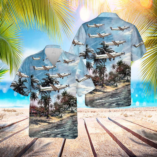 Us Air Force 318th Special Operations Squadron Pilatus U-28a (Pc12-45) 05-0594 Hawaiian Shirt - Beachwear For Men - Best Hawaiian Shirts