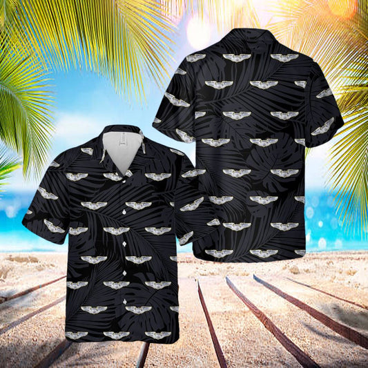 Us Air Force Aviator Badge Air Force Pilot Hawaiian Shirt - Beachwear For Men - Best Hawaiian Shirts