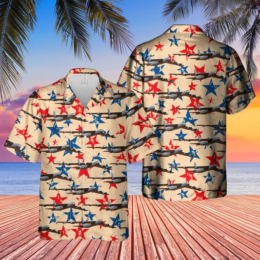 Us Air Force Boeing B-52h Stratofortress Hawaiian Shirt - Beachwear For Men - Best Hawaiian Shirts