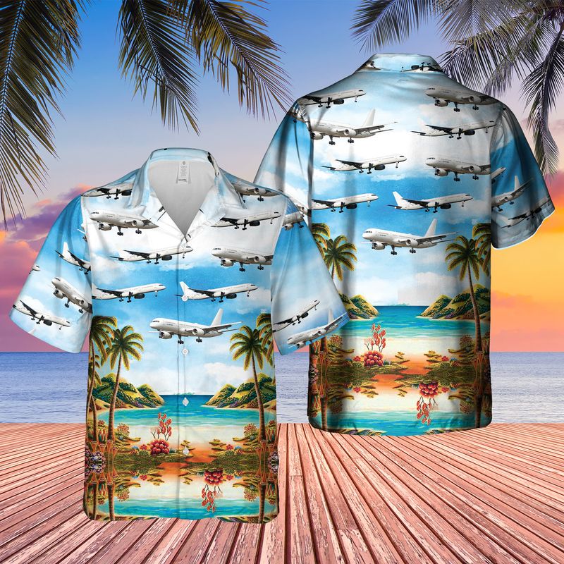 Us Air Force Boeing C-32b Hawaiian Shirt - Beachwear For Men - Best Hawaiian Shirts