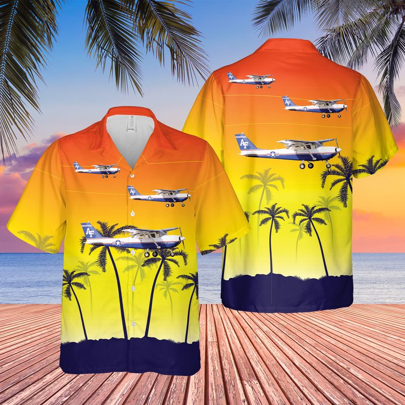 Us Air Force Cessna T-41 Mescalero Hawaiian Shirt - Beachwear For Men - Best Hawaiian Shirts