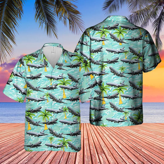 Us Air Force Mcdonnell Douglas Kc-10a Extender (Dc-10-30cf) Hawaiian Shirt - Beachwear For Men - Best Hawaiian Shirts