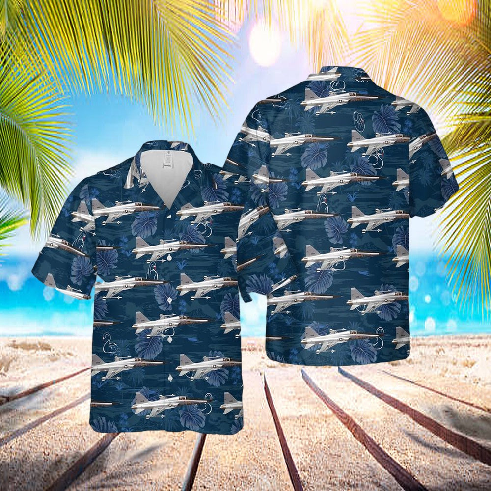 Us Air Force Northrop F-5e (Tail No. 11419) Hawaiian Shirt - Beachwear For Men - Best Hawaiian Shirts
