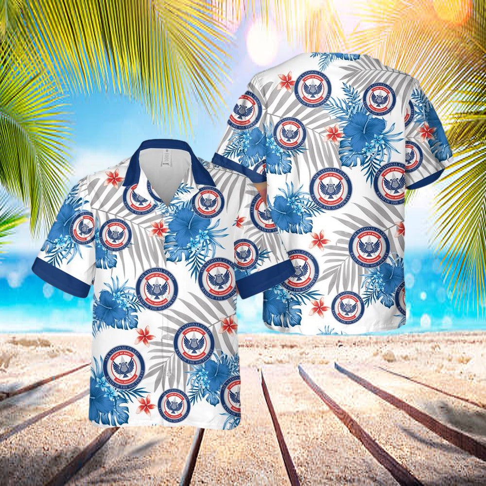 Us Air Force Texas Air National Guard, Band Of The Southwest, 531st Air Force Band Hawaiian - Beachwear For Men - Best Hawaiian Shirts