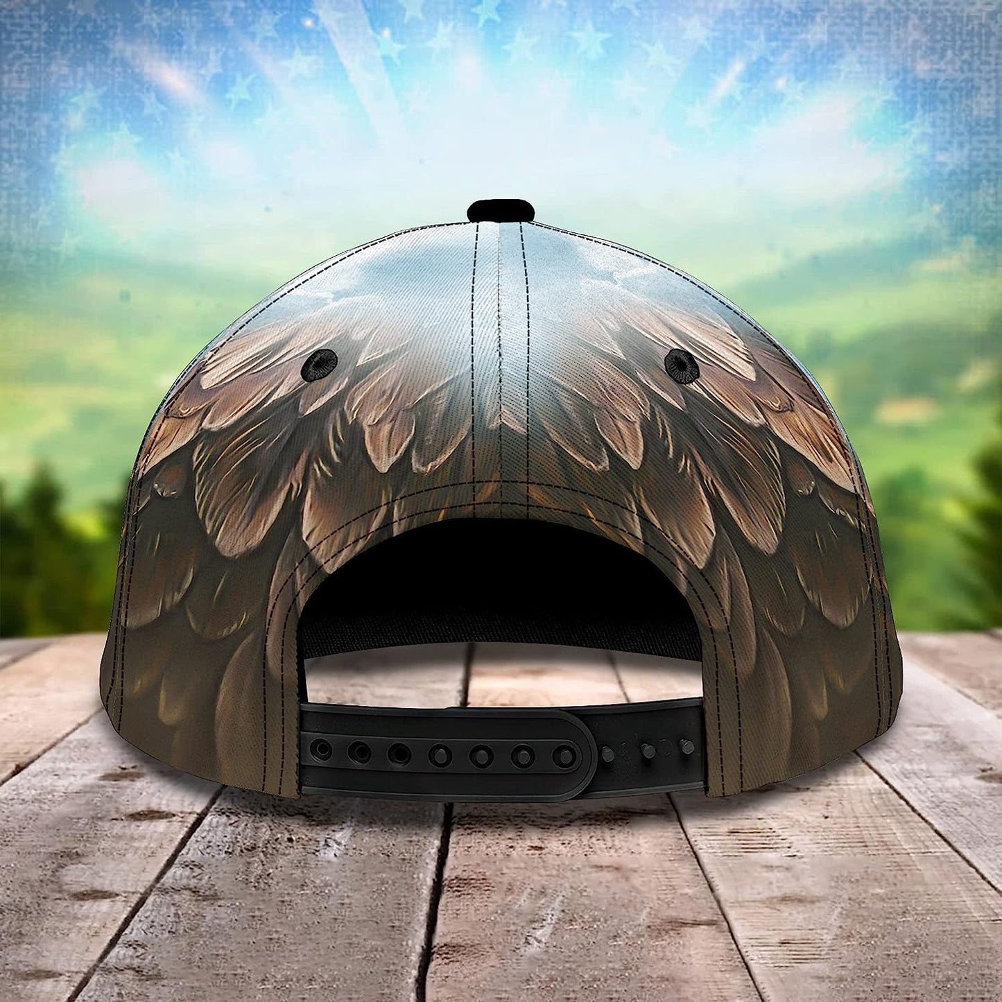 Us Bald Eagle God Bless America Custom Name All Over Print Baseball Cap - Christian Hats For Men Women