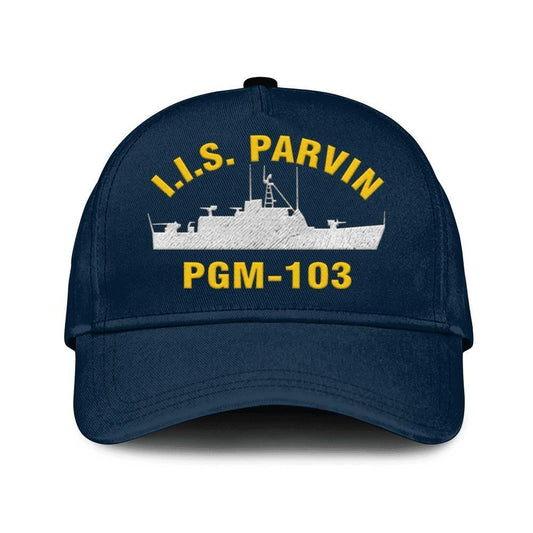 Us Navy Veteran Cap, Embroidered Cap, IIS PARVIN PGM-103 Embroidered Classic Baseball Cap, 3D Embroidered Hats
