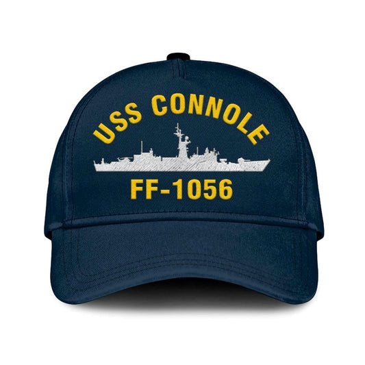 Us Navy Veteran Cap, Embroidered Cap, Uss Connole Ff-1056 Classic 3D Embroidered Hats