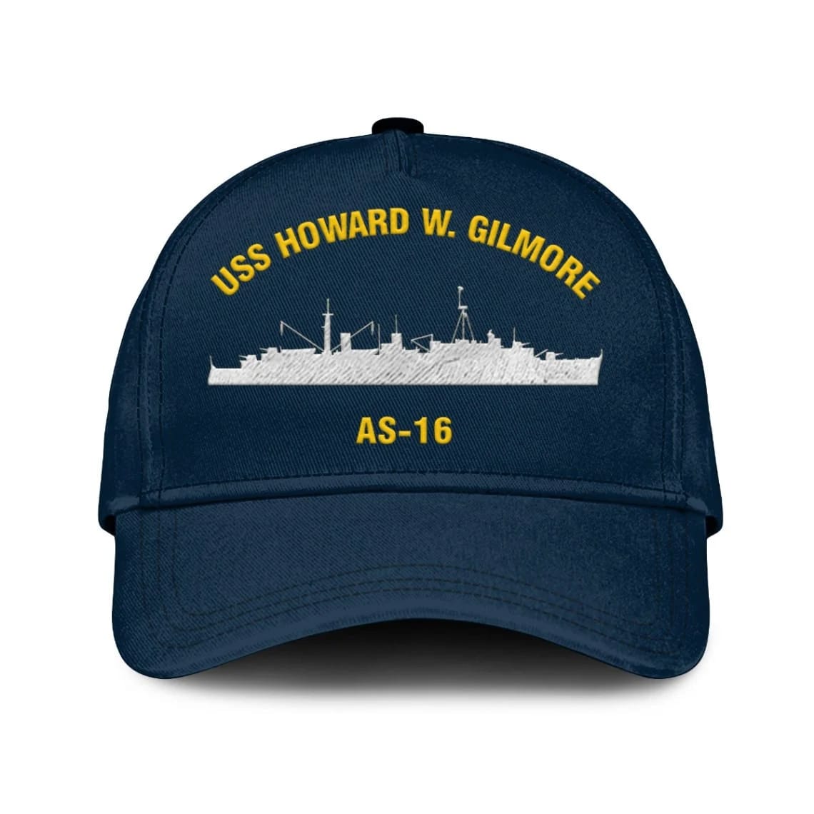 Us Navy Veteran Cap, Embroidered Cap, Uss Howard W Gilmore As-16 Classic 3D Embroidered Hats