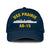 Us Navy Veteran Cap, Embroidered Cap, Uss Prairie Ad-15 Classic 3D Embroidered Hats
