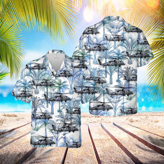 Usaf Sikorsky Hh-60g Pave Hawk 66th Rescue Squadron Hawaiian Shirt - Beachwear For Men - Best Hawaiian Shirts