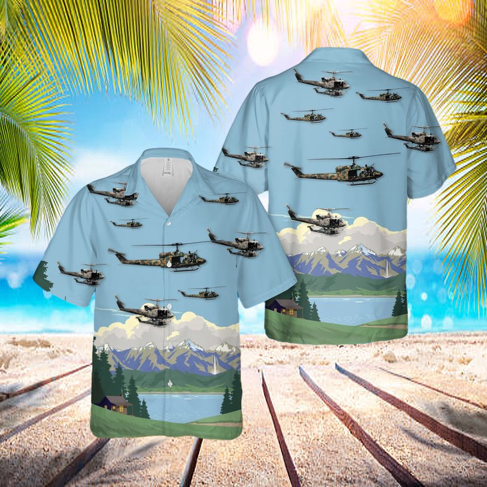 Usaf Uh-1n Twin Huey - 6th Special Operations Squadron Hawaiian Shirt - Beachwear For Men - Best Hawaiian Shirts