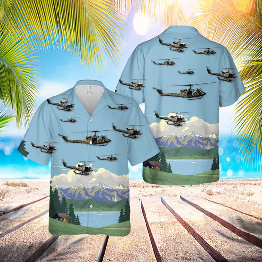 Usaf Uh-1n Twin Huey - 6th Special Operations Squadron Hawaiian Shirt - Beachwear For Men - Best Hawaiian Shirts