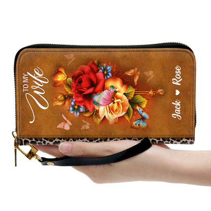 Valentines Day Gift Ideas For Wife Meeting You Was Fate Clutch Purse For Women - Personalized Name - Christian Gifts For Women