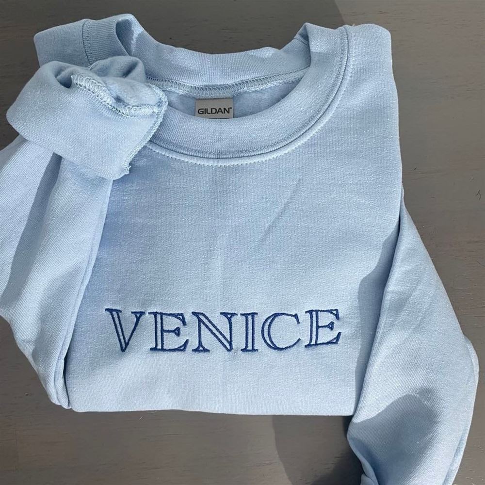 Venice Embroidered Sweatshirt, Women's Embroidered Sweatshirts