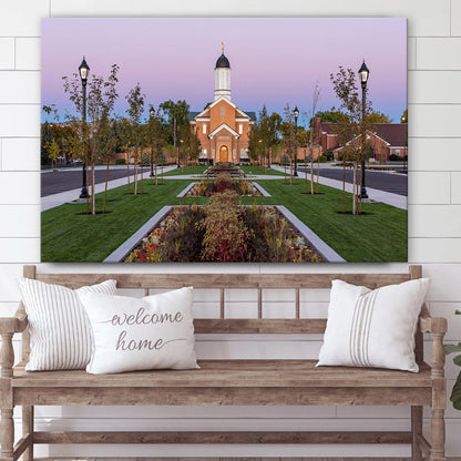 Vernal Temple Garden View Canvas Wall Art - Jesus Christ Picture - Canvas Christian Wall Art