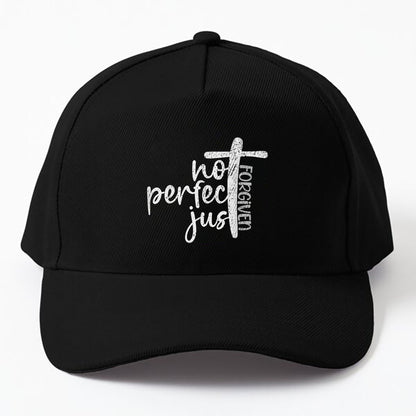 Vintage Not Perfect Just Forgiven, Cross, Christian, Jesus, Cap