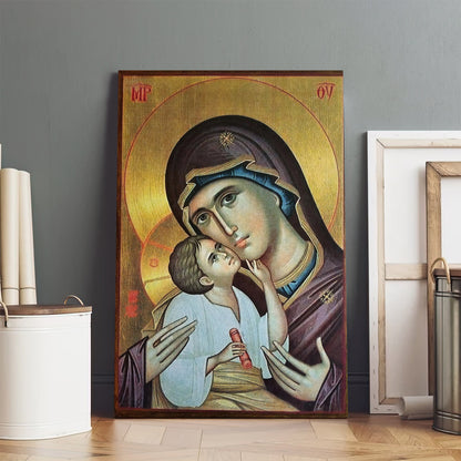 Virgin Mary And Jesus Virgin Canvas Wall Art - Catholic Canvas Wall Art - Religious Gift - Christian Wall Art Decor