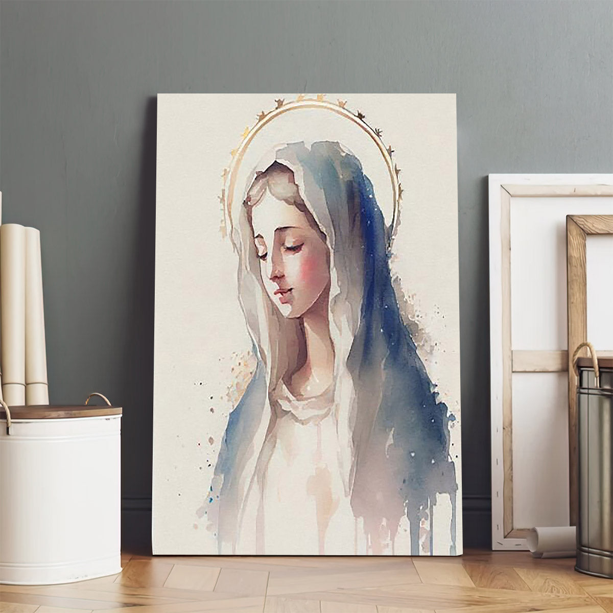 Virgin Mary Christian Art Immaculate LDS Art Christian - Jesus Canvas Art - Christian Wall Canvas