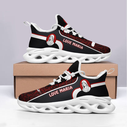 Virgin Mary Yezy Running Sneakers Max Soul Shoes - Christian Shoes For Men And Women
