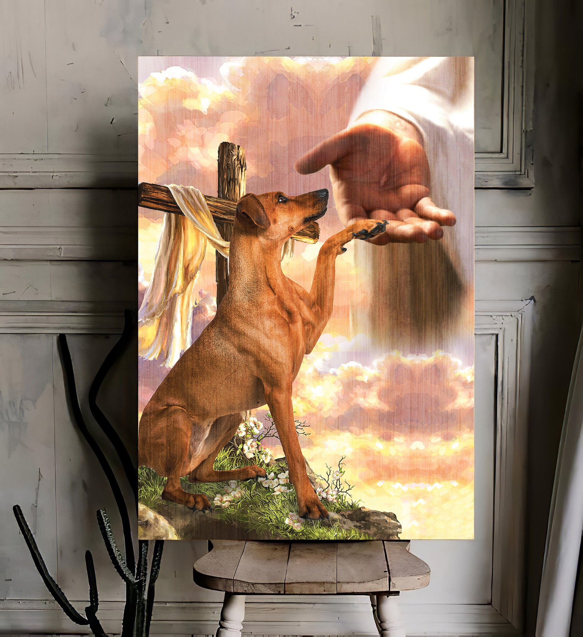 Vizsla God Hand Canvas - Canvas Decor Ideas