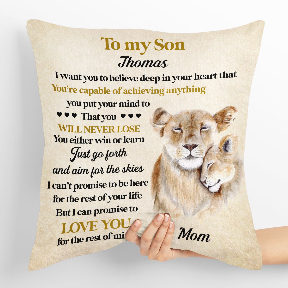 Youre Capable Of Achieving Anything You Put - Beautiful Personalized Throw Pillow For Children NUHN218A - 3