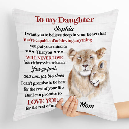Youre Capable Of Achieving Anything You Put - Beautiful Personalized Throw Pillow For Children NUHN218A - 4