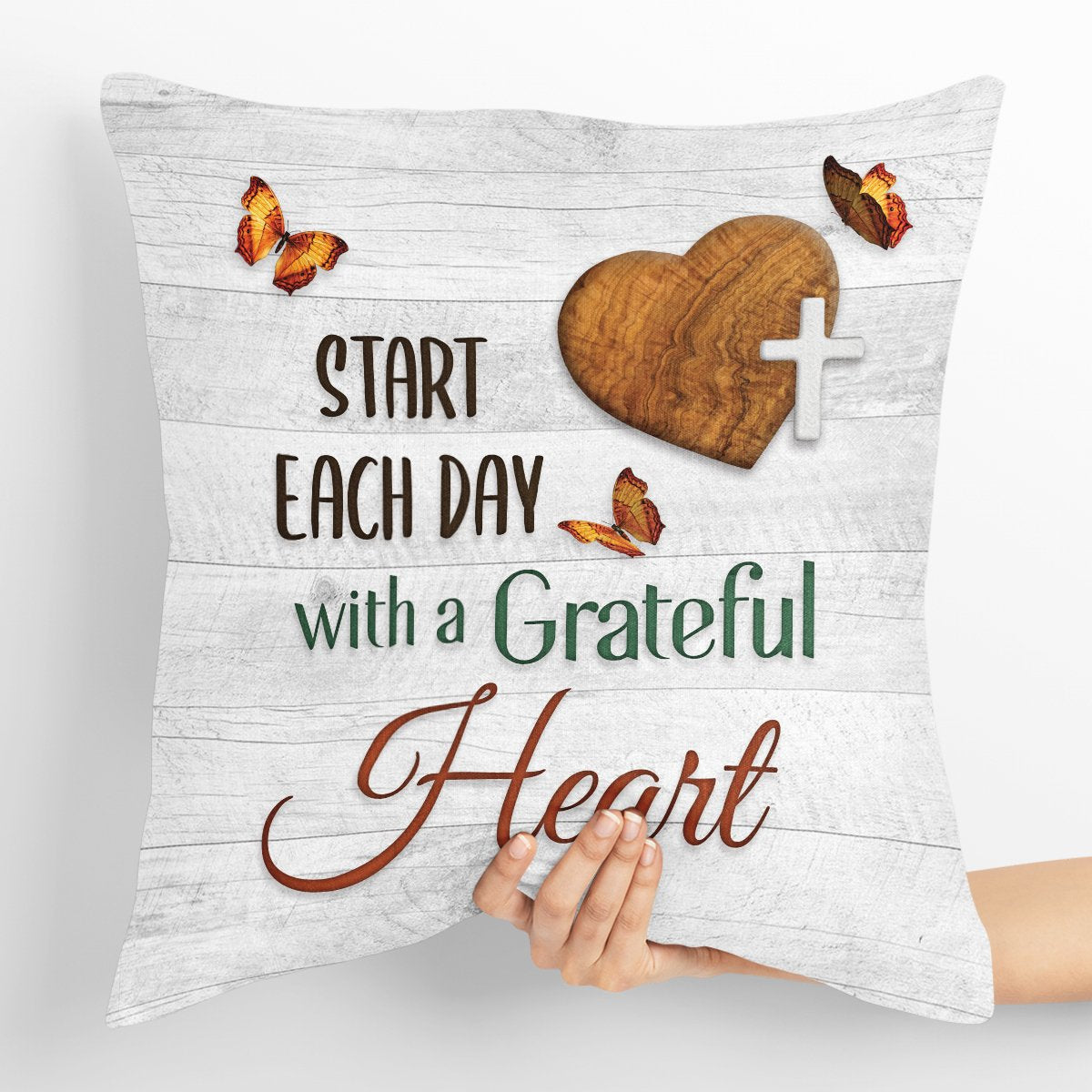 Start Each Day With A Grateful Heart - Meaningful Pillowcase NUHN40 - 4